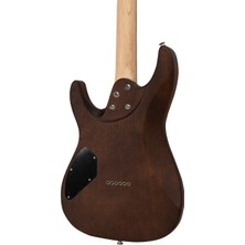 Valler FTS250 Mat Koyu Kahve Okoume Ağacı Hh Perdesiz Elektro Gitar