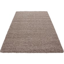 My Deco Carpet Soft Shaggy Halı Yüksek Tüylü Düz Bej Rengi Çocuk Odası Oturma Odası Salon Mutfak Halısı