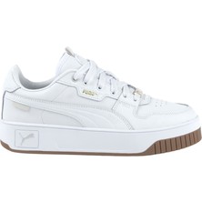Puma Carina Street Lux Kadın Yürüyüş Ayakkabısı Kauçuk Tabanlı Suni Deri Beyaz Renkli