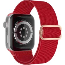 Cool Cold Apple Watch Seri 9 8 7 6 Se 5 4 3 2 1 38-40-41 mm (Seri 10-42MM) Uyumlu Esnek Bez Kayış