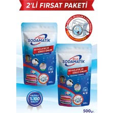 Bella Sodamatik, Çamaşır Sodası, Kireç Önleyici ve Beyazlatıcı 500 Gram x 2 Adet