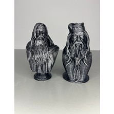 Gandalf ve Dumbledore 2'li Set - 10 cm Figür Büst Hediye Koleksiyon Hobi