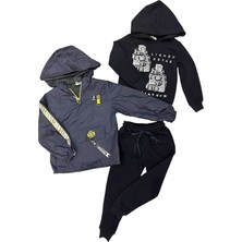 Asel Kids Çocuk Yağmurluk ve Sweatsuit Takımı