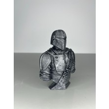 Mandalorian - 10 cm Figür Büst Hediye Koleksiyon Hobi