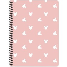 Keskin Color Mickey Mouse 20X28 cm Çizgisiz 80 Yaprak Telli Defter Karton Kapak 60 gr Beyaz Kağıt