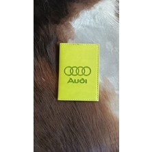 Efe Deri Audi Deri Dikişli Araç Ruhsat Kılıfı Kabı Oto Ruhsatlık Araba Ruhsat Koruyucu