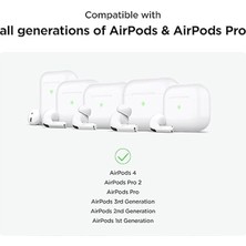 Dexmon Airpods 4 3 2 1 Pro Pro 2 Uyumlu Silikon Kulaklık Tutucu Kulak Askısı Düşmeyi Önleyici