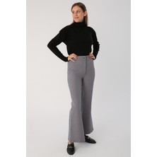 Gri-Ispanyol Paça Rahat Pantolon