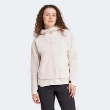 adidas Terrex Multi Kadın Sweatshirt Beyaz Renkli Yarım Elastik Manşetler ile Konforlu Kullanım