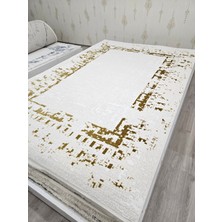 Merinos Crystal 32564-060 Parlak Gold Iplikli Çerçeveli Salon Oturma Yatak Odası Antre Mutfak Yolluk Halı