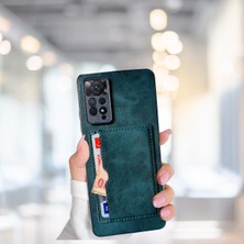 Haktan Kılıf Xiaomi Note 11 Pro Tlp Kartlıklı Standlı Glase Lüx Deri Kılıf