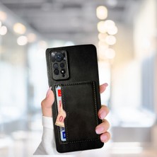 Haktan Kılıf Xiaomi Note 11 Pro Tlp Kartlıklı Standlı Glase Lüx Deri Kılıf