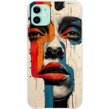 Dali Design Apple iPhone 11 Uyumlu Şeffaf Kılıf Tablo Tasarımlı