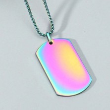 İşte Bu Kişiye Özel Isimli Paslanmaz Künye Çelik Kolye Hologram Kolye