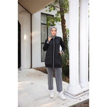 Bwest Fermuarlı Yandan Cepli Kapitone Kap - 71217.023 - Krem