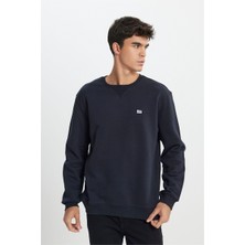 Lee Bisiklet Yaka Sweatshirt Siyah Erkek Sweatshirt