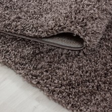 My Deco Carpet Soft Shaggy Halı Yüksek Tüylü Düz Sütlü Kahve Rengi Çocuk Odası Oturma Odası Salon Mutfak Halı