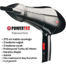 Powertec TR-701 Profesyonel Fön Makinesi Performans 2500