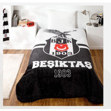 Mediterian Siyah Beyaz Kartal Desenli Yumuşak Battaniye, Şık ve Rahat Kullanım