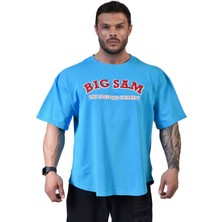 Oversize Pamuk Spor T-Shirt Big Sam 3109