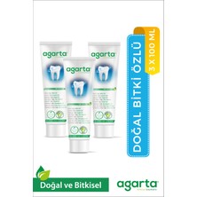 Agarta Doğal Bitki Özlü Florürsüz Diş Macunu 100 Ml/130 Gr X 3 Adet