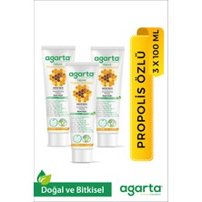 Agarta Doğal Propolis Naturel Diş Macunu 100 ml/130 Gr X 3 ADET