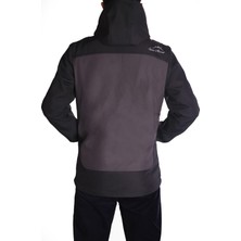 Snowmount Siyah Antrasit Trail Softshell Su İtici Rüzgar Geçirmez Mont