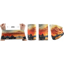 Outdoor Motorcu Özel Tasarım Unısex Bandana Buff Boyunluk