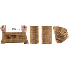 Outdoor Leopar Desenli Özel Tasarım Unısex Bandana Buff Boyunluk
