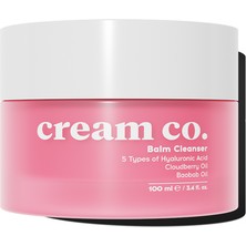 Cream Co. Balm Yüz Temizleyici | Aydınlatıcı Nem Makyaj Temizleme | Hyaluronik Asit | Tüm Cilt Tipleri