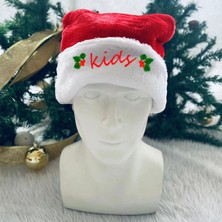 Decisivemicro Çocuklar Peluş Noel Şapkası Aile Yüksek Sınıf Kısa Peluş Noel Şapkası (Yurt Dışından)