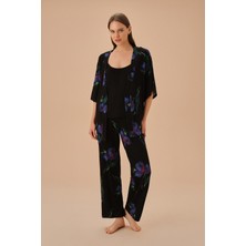 Suwen Liona Üç Parçalı Pijama Takımı