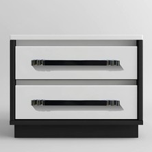 Marca Piano Black Detaylı Krom Kulp 160 mm - 259 P02