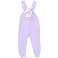 Asel Kids Ayıcıklı Ayarlanabilir Triko Tulum Tayt Salopet
