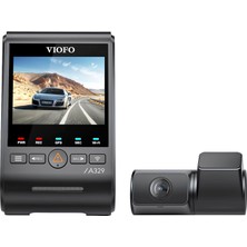 Viofo A329 2 Kameralı Ön+Arka 4k+2k Hdr Sony Starvis 2 Sensörlü Wi-Fi 6 SSD Destekli Gps'li Araç Kamerası