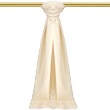 Krem Monogram Desen Jakarlı Ipek Şal