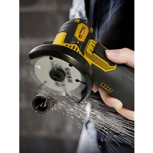 Germany Style ALMAN-MS365 Çift Akülü Açılı Şarjlı Avuç Taşlama Demir Kesme 75MM
