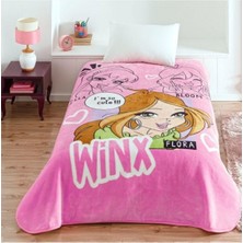 Mediterian Yumuşak Pembe Çocuk Battaniyesi 160x220, Rahat ve Antibakteriyel Uyku Arkadaşı