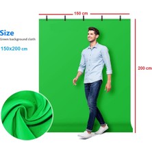 Greenbox Chromakey-  Screen  Yeşil Fon Perde(1.5 X 2 M)