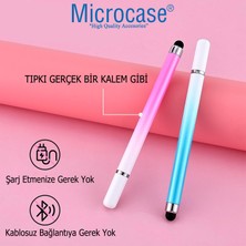 Microcase Universal Telefon Tablet Için 2in1 Disk Uçlu Stylus Dokunmatik Çizim KALEMI-AL4765