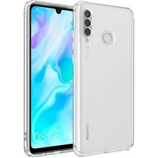 Mobify Huawei P30 Lite Kılıf Kamera Korumalı Şeffaf Onyx Tpu Süper Silikon Kapak