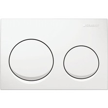 Geberit Kumanda Kapağı ALPHA20 - Çift Basmalı - Beyaz