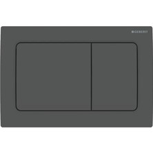 Geberit Kumanda Kapağı ALPHA30 - Çift Basmalı - Mat Siyah