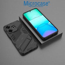 Microcase Xiaomi Redmi 13 Matrix Serisi Armor Standlı Perfect Koruma Kılıf - Siyah AL3416