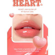 Yoğun Nemlendirici Parlak Bitişli Balm PERIPERA Heart Jam Glow Lip (7 Apricot Jelly) (Lucky Lottery)