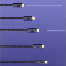 Galaxxy USB 4 Thunderbolt 3 Kablosu Pd 100W 5A Hızlı Şarj Veri Kablosu 2m (Yurt Dışından)