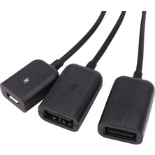 Galaxxy USB 3.1 Tip C 2.0 Dişi + Mikro USB Dişi 3'ü 1 Arada Otg Hub (Yurt Dışından)