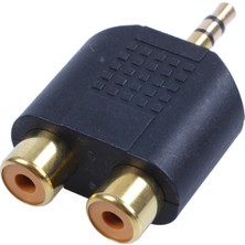 Galaxxy Jack To 2 Rca Adaptör Y Splitter Stereo Erkek 2x Dişi Altın Mini (Yurt Dışından)