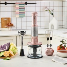 Karaca Mastermaid Prosteel 1000W Blender Set Cam Hazneli Rosegold