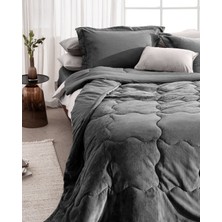 Madame Coco Kaira Tek Kişilik Comforter Set - Antrasit
